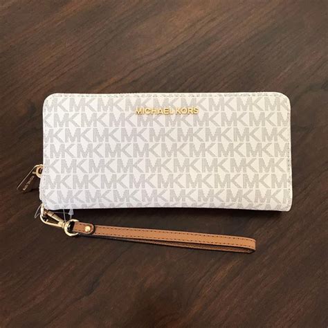 michael michael kors hamilton large zip around continental wallet vanilla|MICHAEL Michael Kors Handbag, Hamilton Large Zip Around .